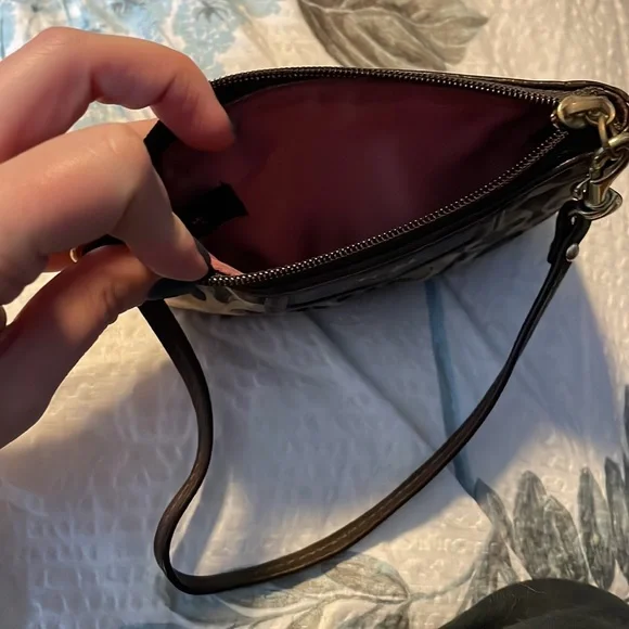 Coach leopard print wristlet. - Picture 2 of 2